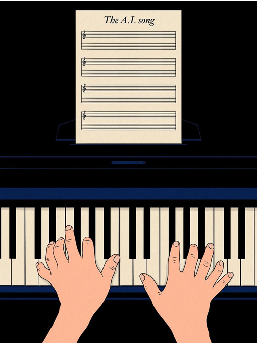 2 hands with 6 fingers each play a song without notes