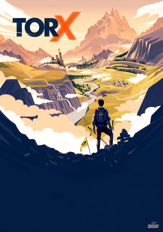 hiker looking on the valley