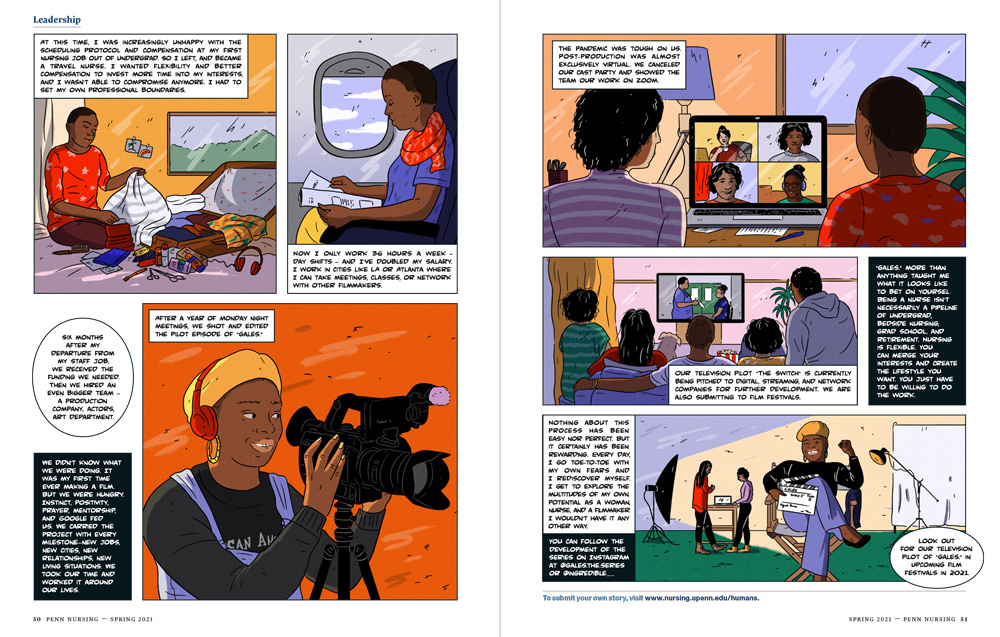 comic about a black young woman becoming a screenwriter