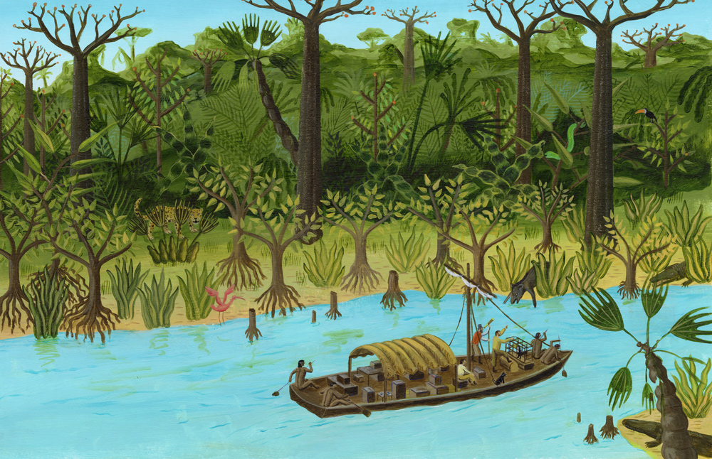 ship on the river Orinoco
