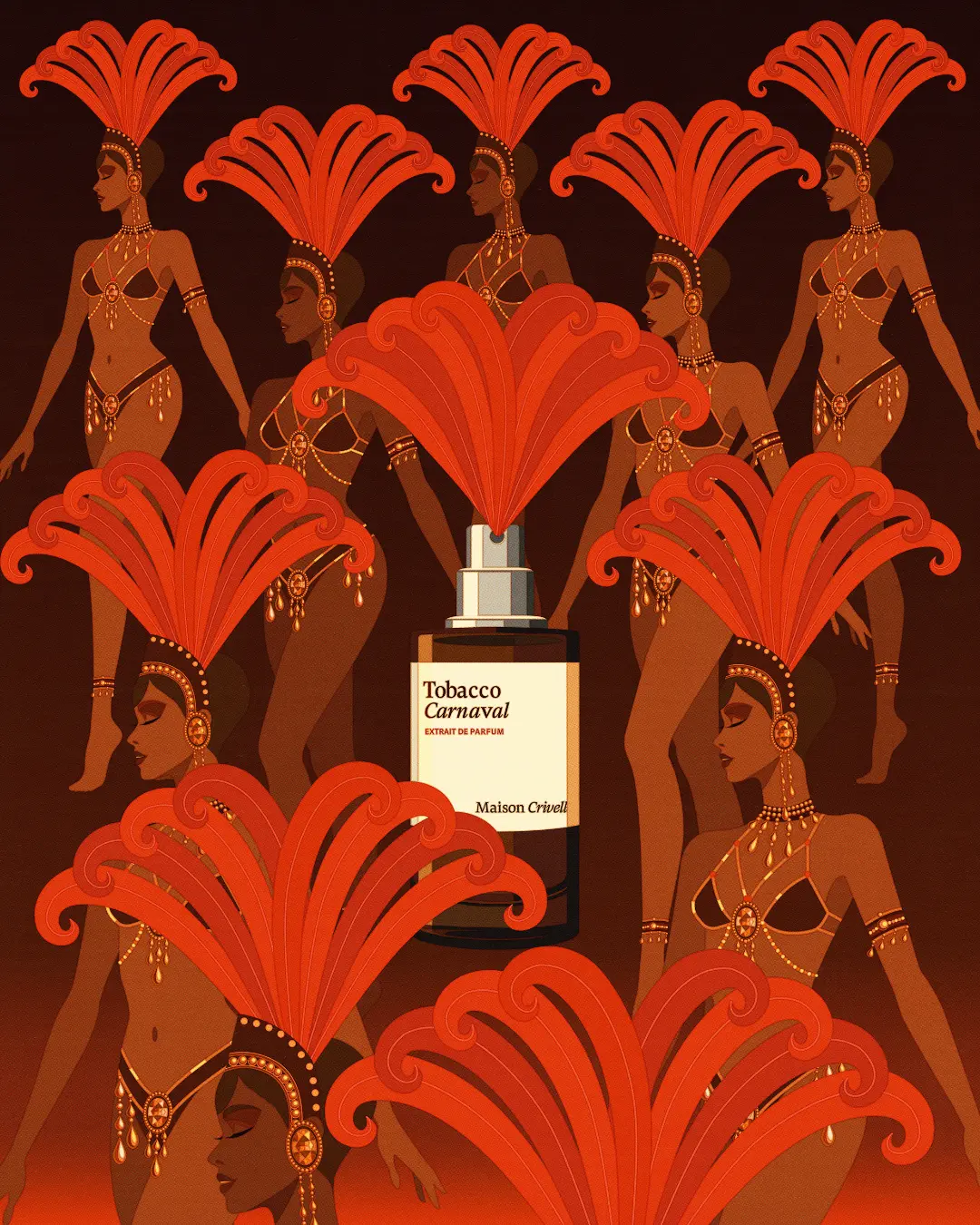 8 woman around a parfume 