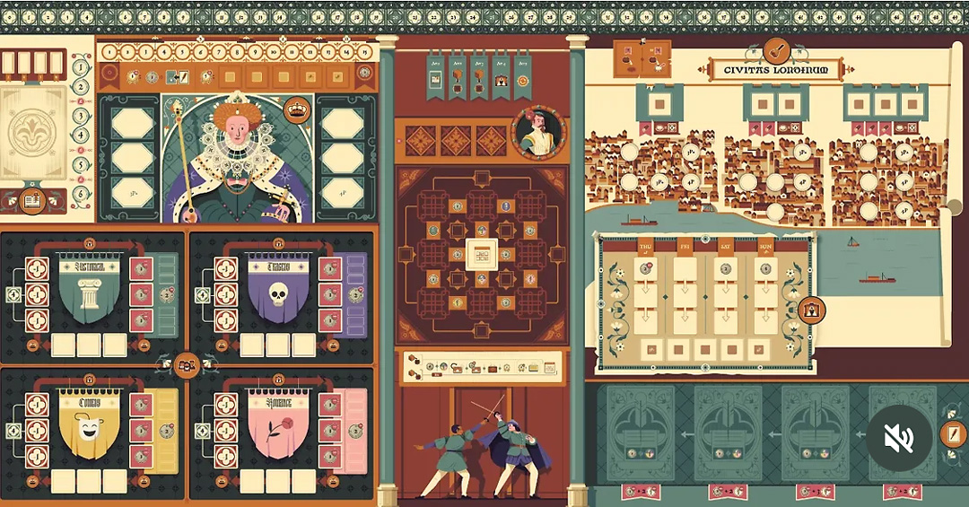 game board of theatre 