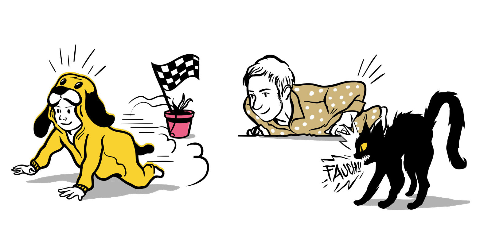 baby crawling