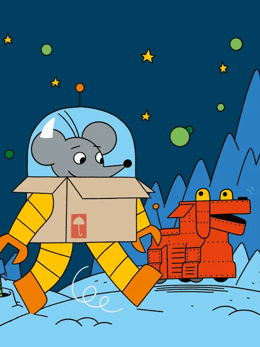 Ulf K. / mouse a space suit and robot walking