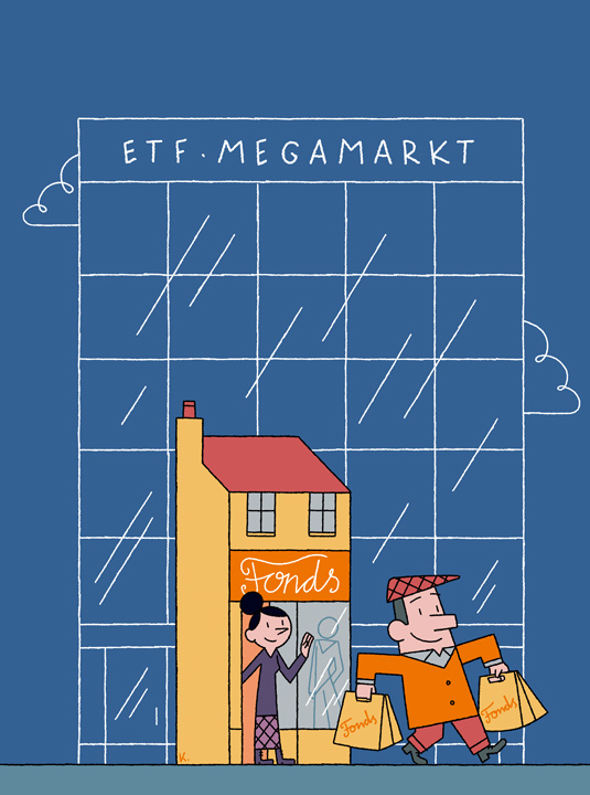 man with shopping bags in front of shopping centre