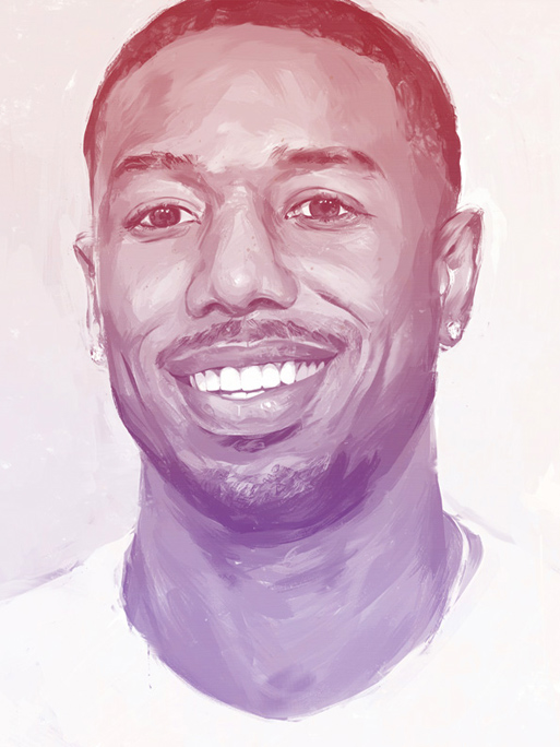 André Laame / portrait of Michael B. Jordan