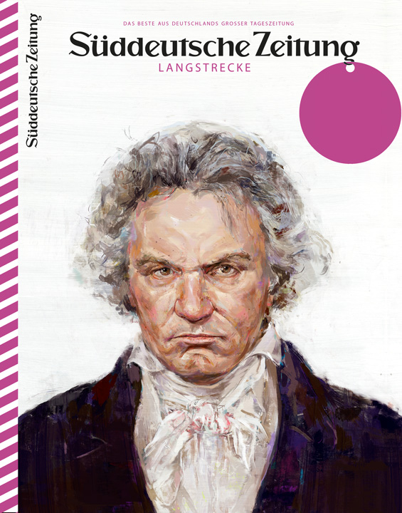 portrait painting of Ludwig van Beethoven 