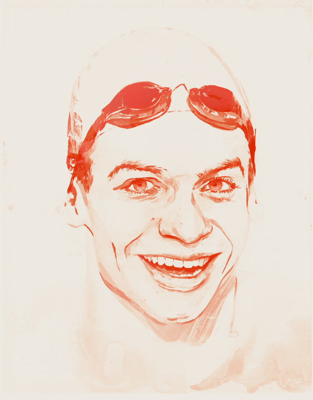 portrait paintings of Leon Marchand