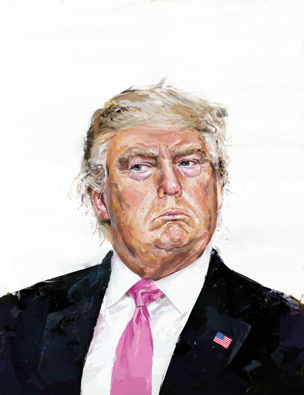 portrait painting of Donald Trump