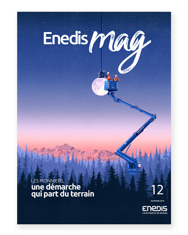 electricians  are fixing the moon