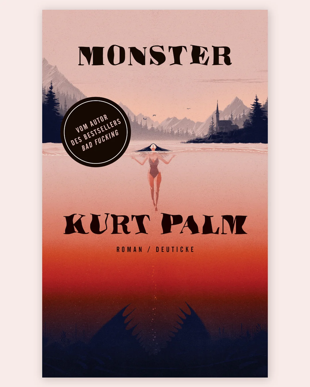 book cover woman swimming in a lake 