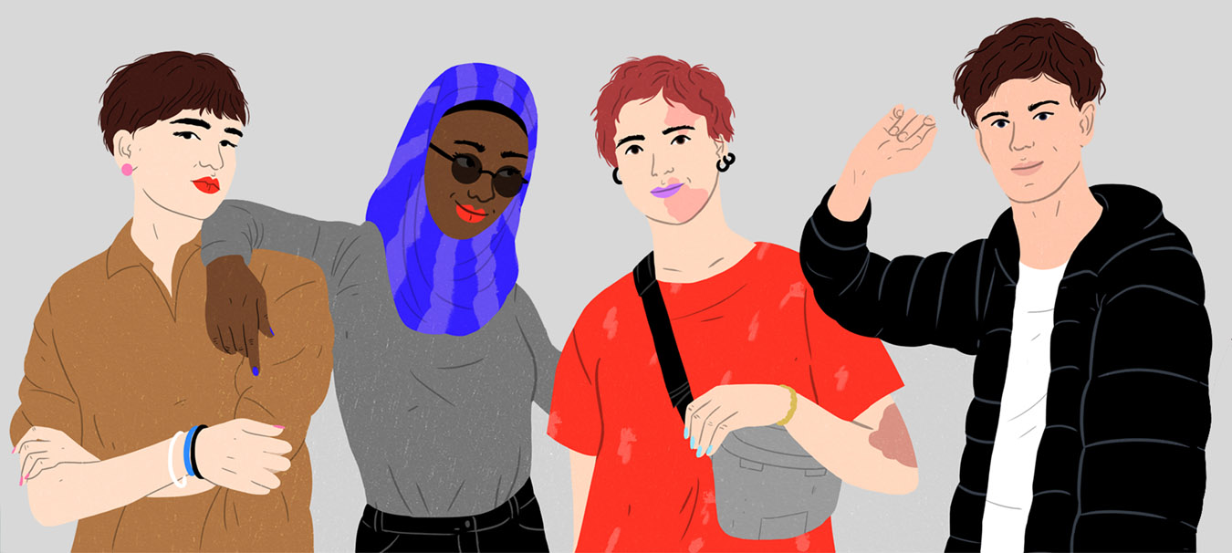 young diverse people 