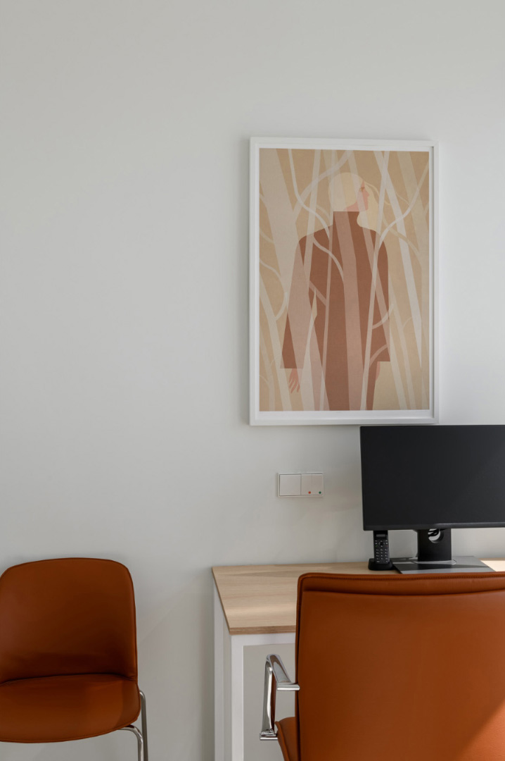 fine art print of  lina disciplina above desktop 
