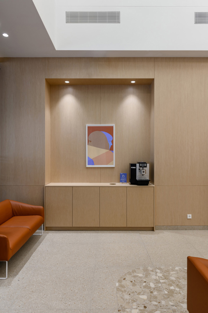 fine art print in the coffee corner