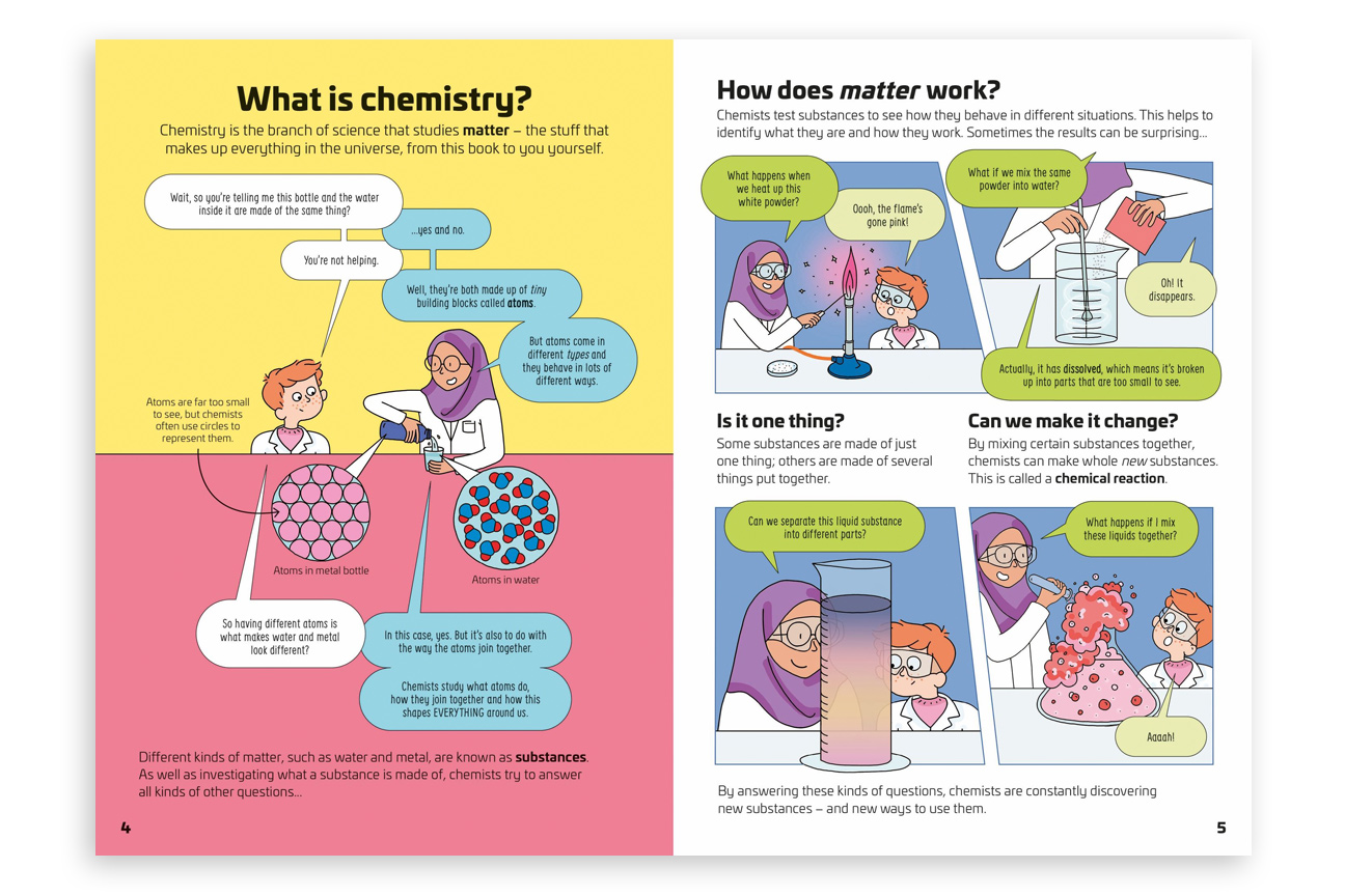 chemist and boy in the lab