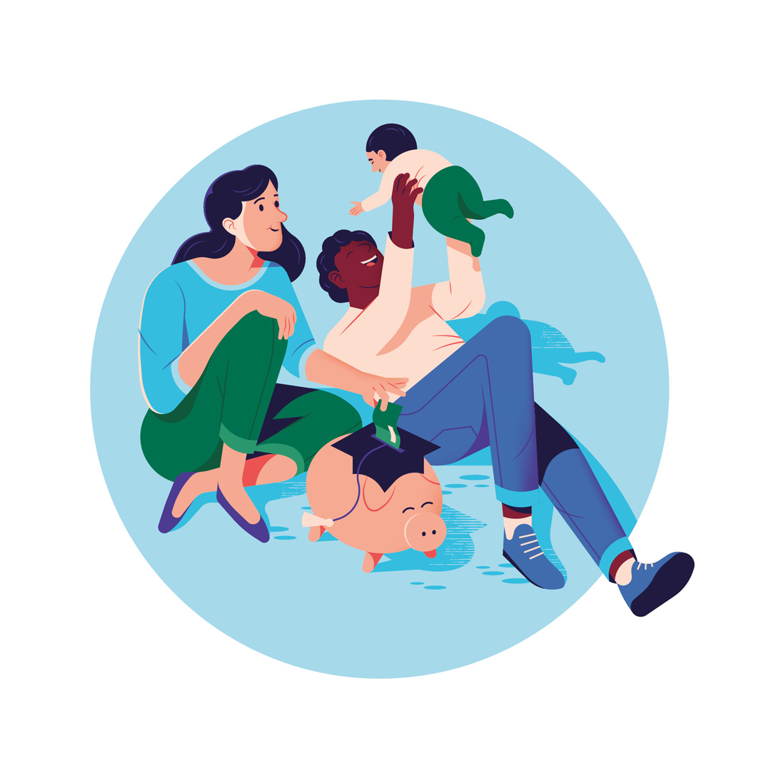 family playing with kids