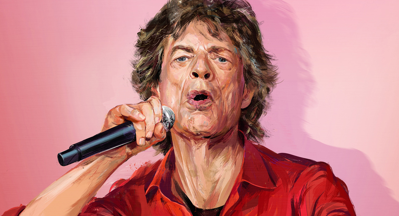 painting of mick jagger