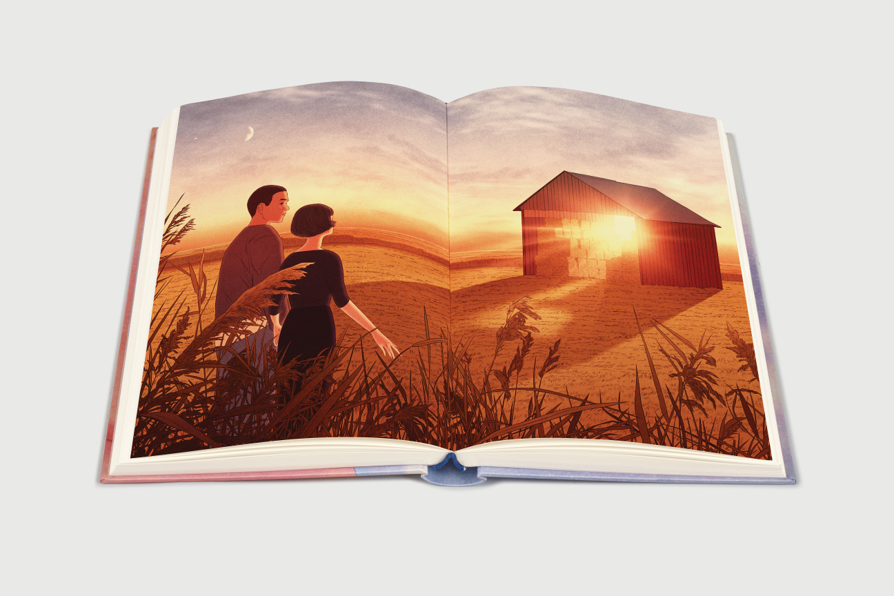 couple in evening sun