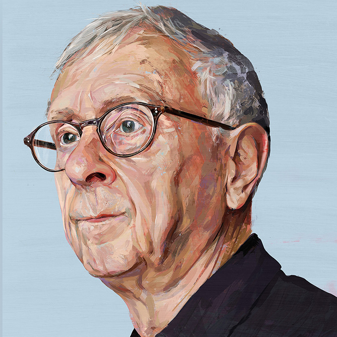 painting of philosopher Pierre Manent 