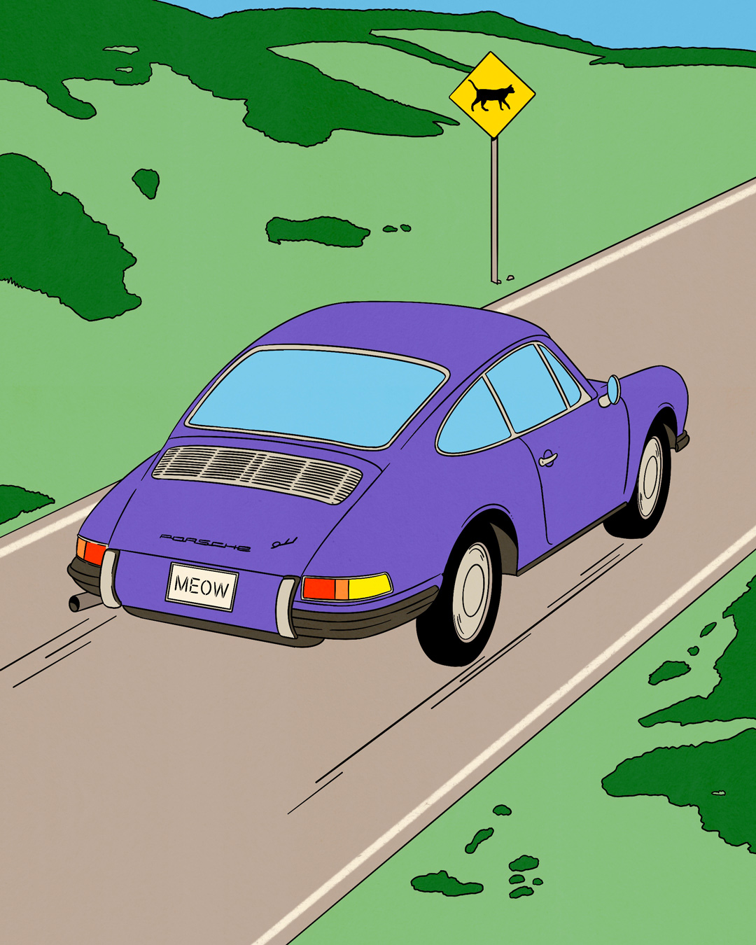 porsche car driving 