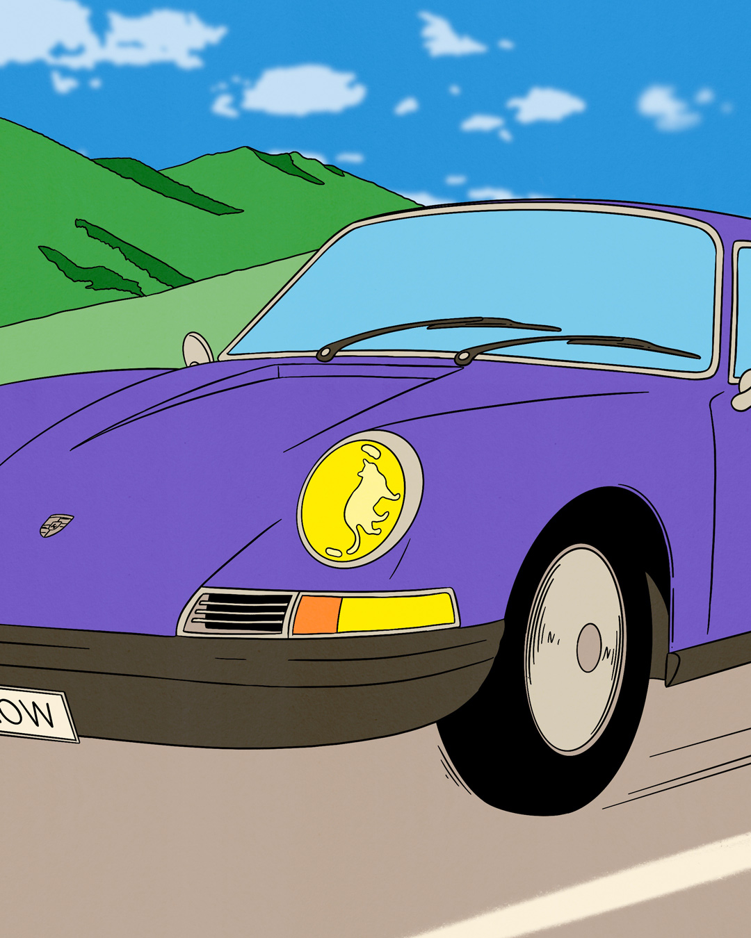 porsche car backside 