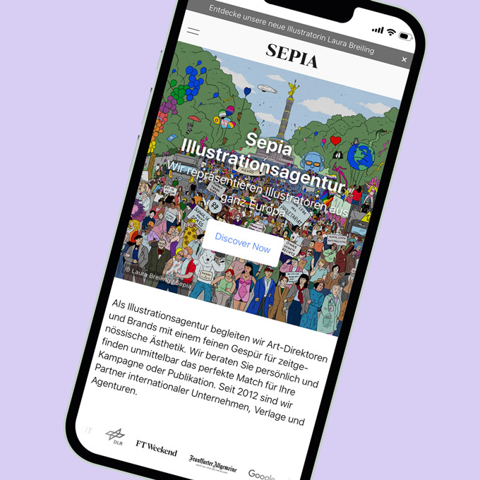 website of sepia-illustration.de
