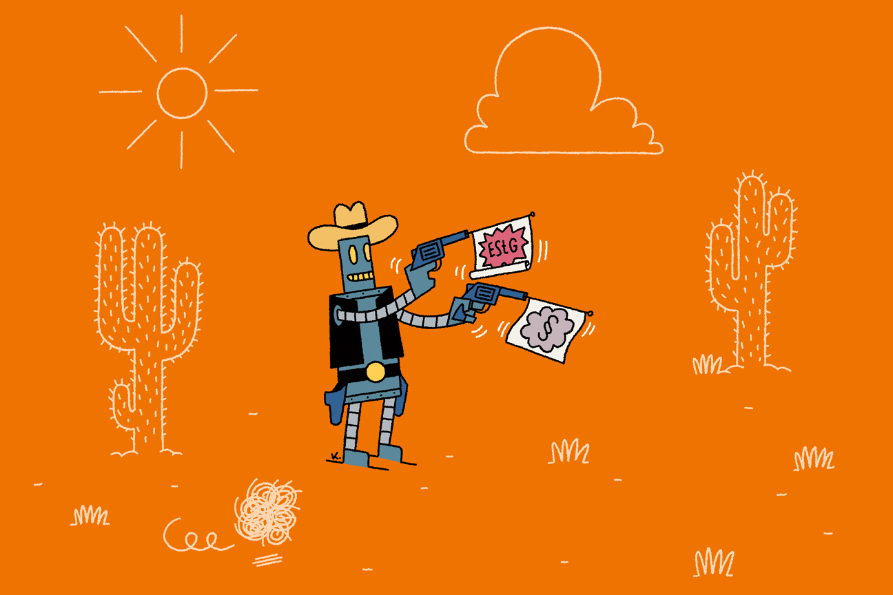 robot as a cowboy