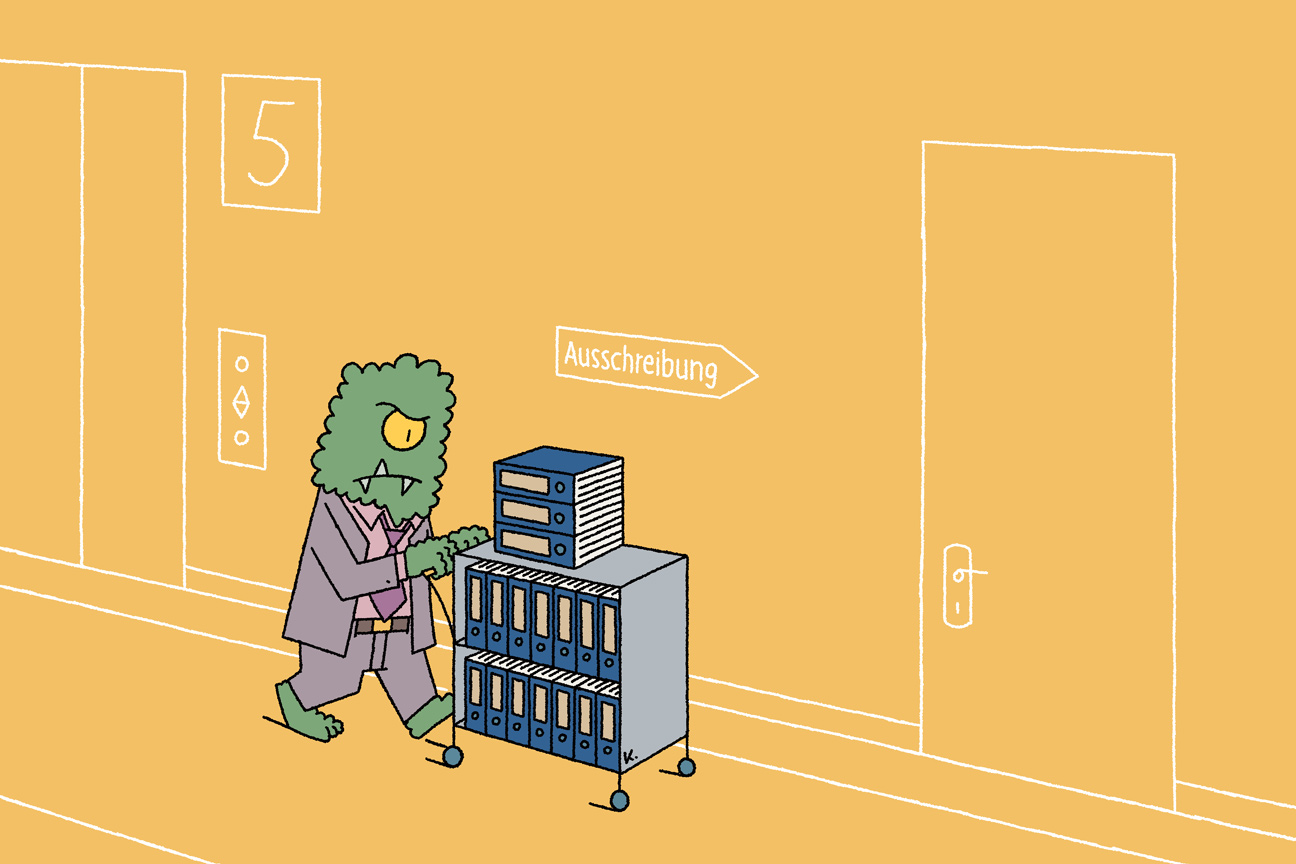 monster in office