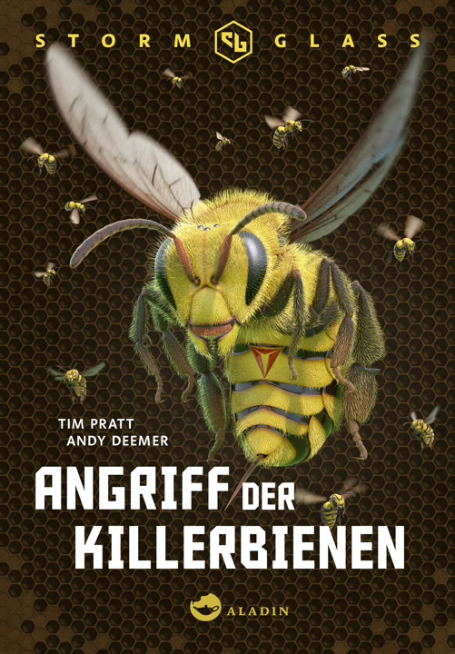 bookcover with a Sci-Fi bee