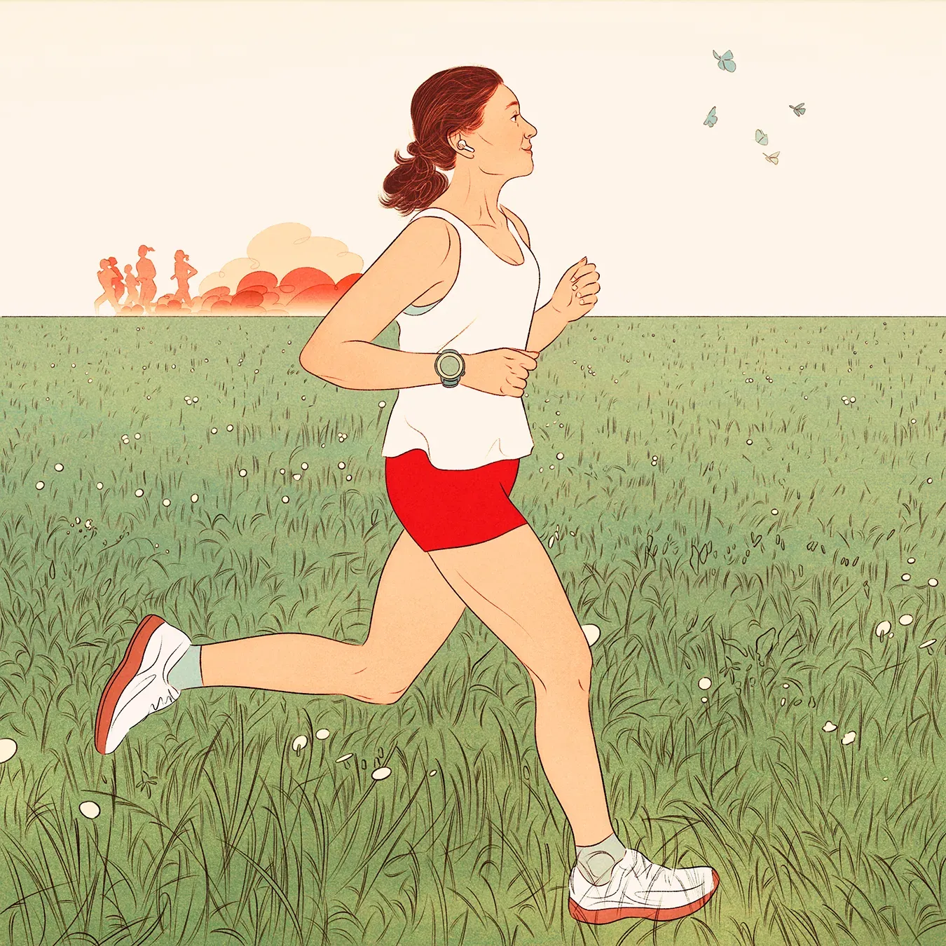 woman running